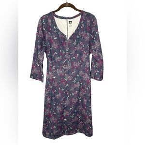 REI Women's Multicolor Floral Print Midi Dress Size XL